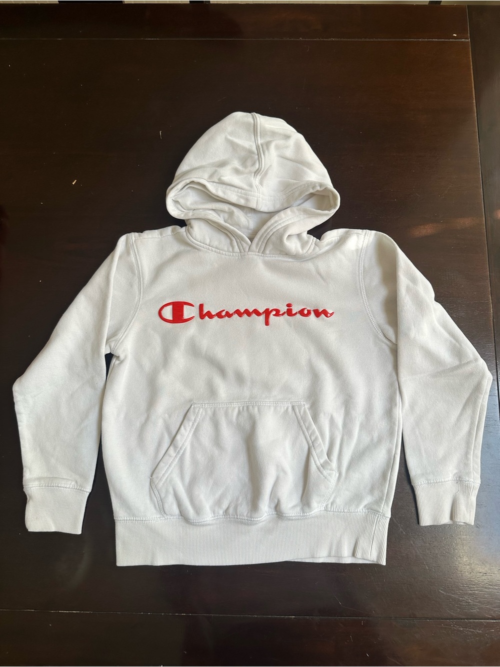 Champion white boys hoodie size S